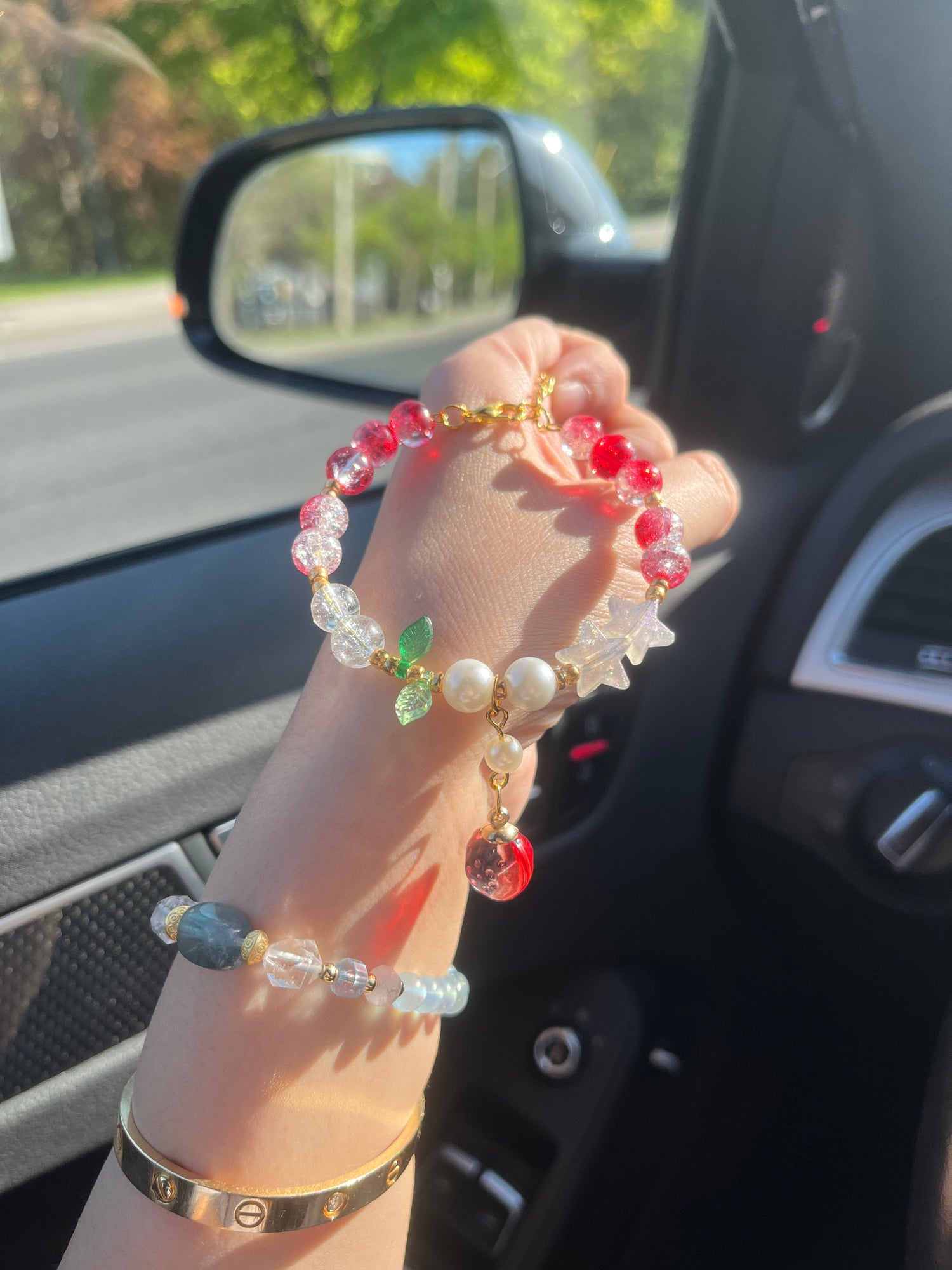 Colored Glass Bracelet
