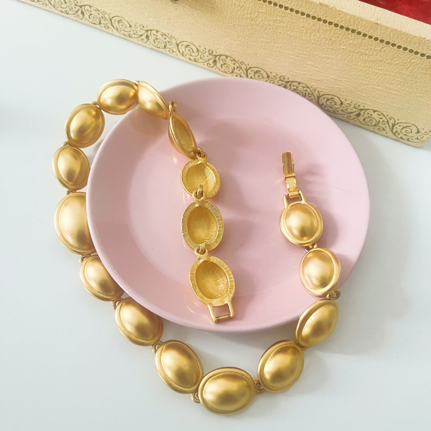 Vintage 1980s Gold Chunk Necklace