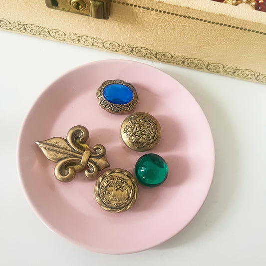 Vintage Button Cover Set