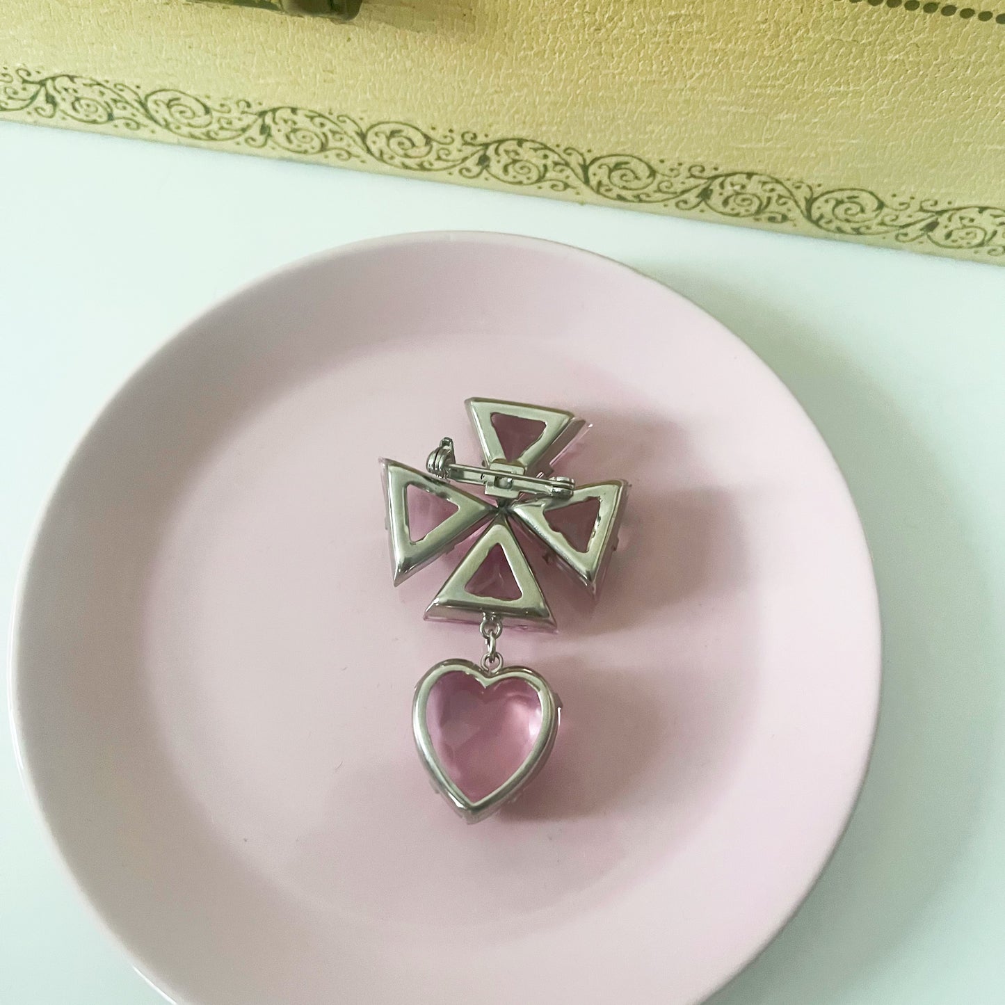 Vintage Pink Brooch